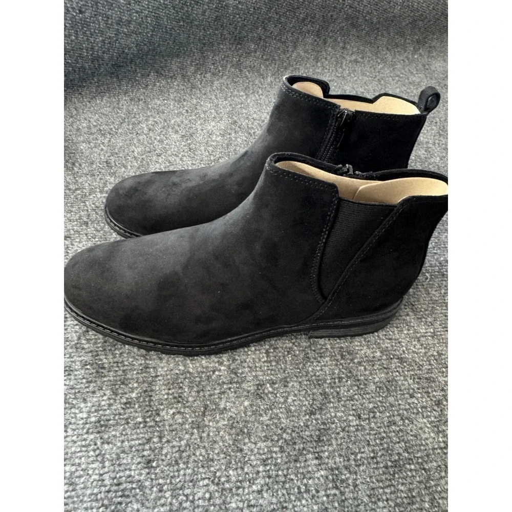Sonoma Ankle Boots Women's Lottie Black Micro‎ Chelsea 8.5 New